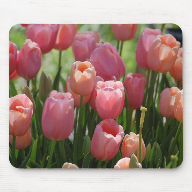 Alfombrilla De Ratón Tulipanes de la primavera (Frente)