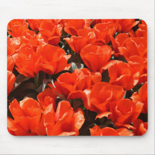 Alfombrilla De Ratón tulipanes naranjas