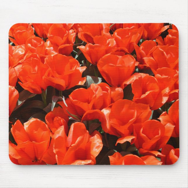 Alfombrilla De Ratón tulipanes naranjas (Frente)