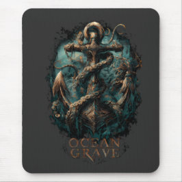 Alfombrilla De Ratón Tumba Oceánica Kraken Ancla Fantasía Oscura