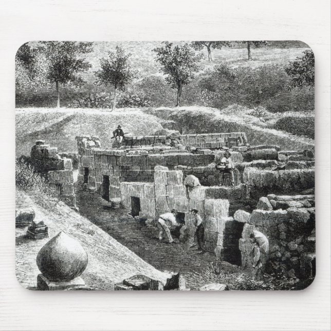 Alfombrilla De Ratón Tumbas de Etruscan (Frente)