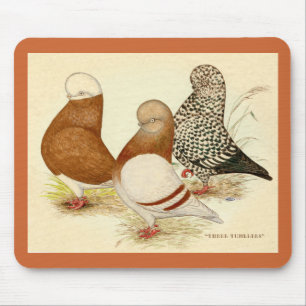 Alfombrilla De Ratón Tumbler Pigeons Tres