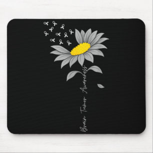 Alfombrilla De Ratón Tumor cerebral conciencia girasol cinta gris cereb
