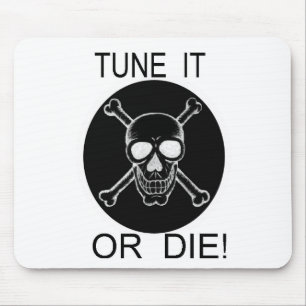 Alfombrilla De Ratón Tune It Or Die Circle Skull