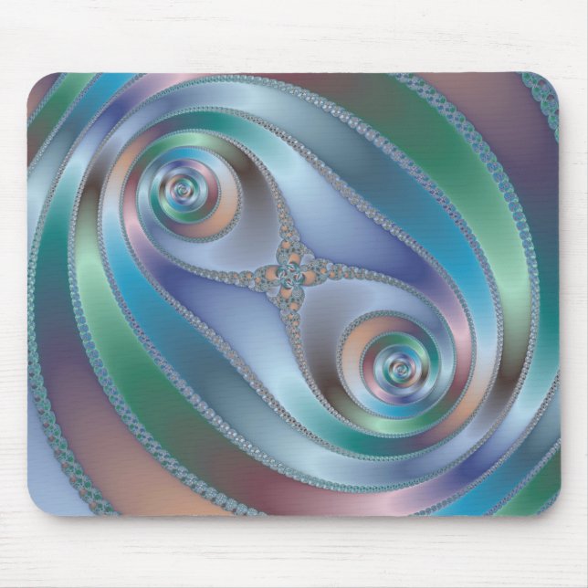 Alfombrilla De Ratón Túnel dividido - Mousepad fractal (Frente)