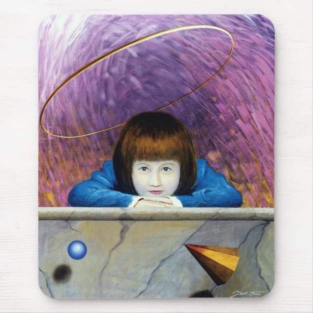 Alfombrilla De Ratón túnel rosa (Frente)