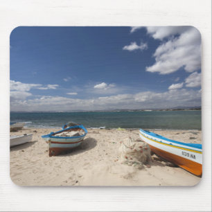 Alfombrilla De Ratón Túnez, Cap Bon, Hammamet, barcos de pesca en