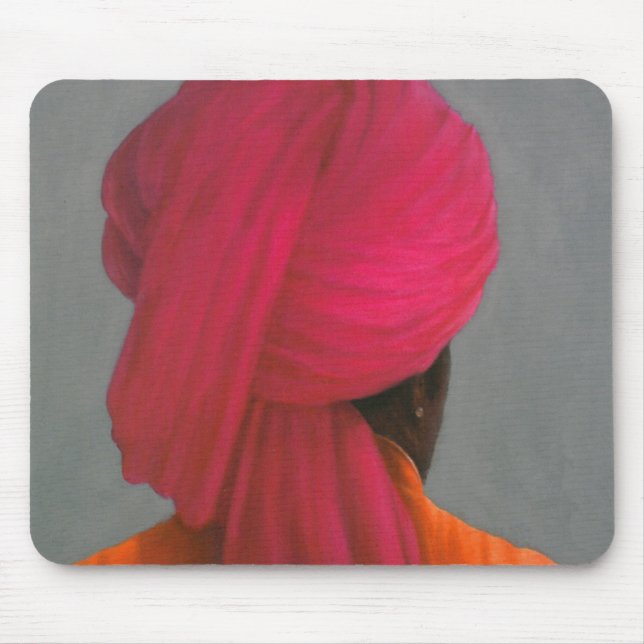Alfombrilla De Ratón Turbante rosado (Frente)