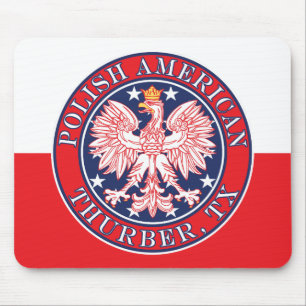 Alfombrilla De Ratón Turber Texas Águila Polaca Estadounidense
