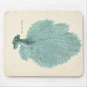 Alfombrilla De Ratón Turquesa magnífica/fan de mar pacífica de la