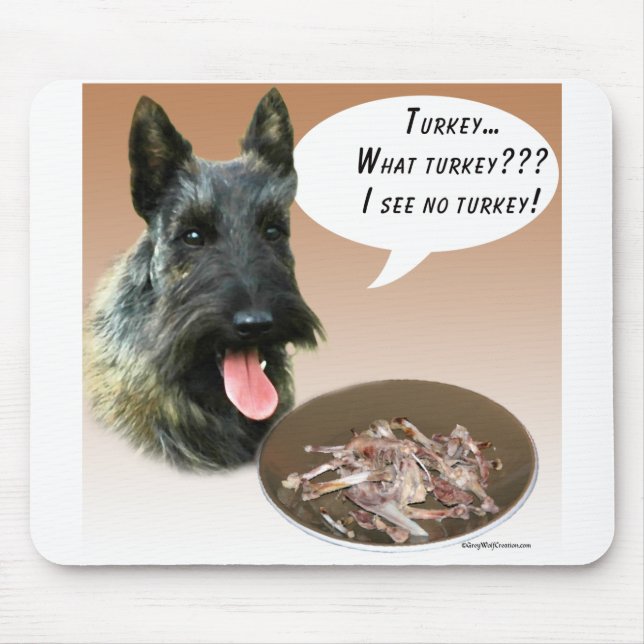 Alfombrilla De Ratón Turquía aterradora de Escocia (Frente)