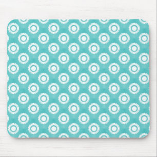 Alfombrilla De Ratón Turquoise Funky Flower Mousepad