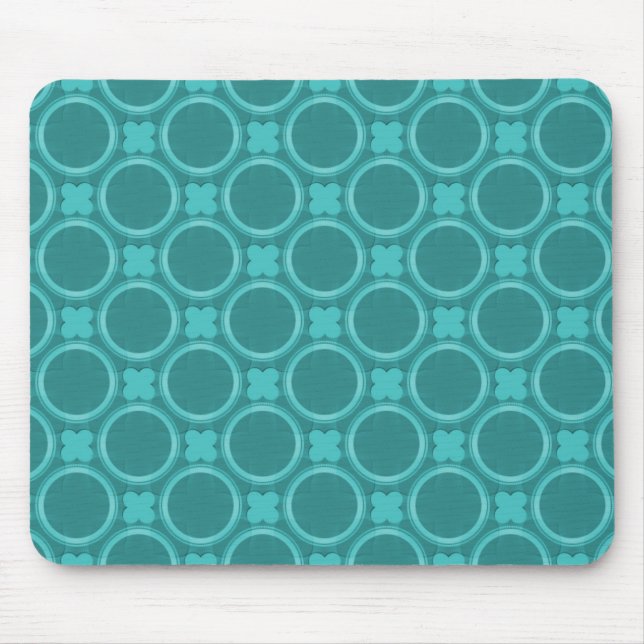 Alfombrilla De Ratón Turquoise Quirky Charm Mousepad (Frente)