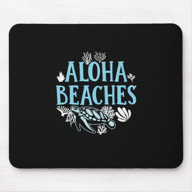 Alfombrilla De Ratón Turtle Lover | Playas de Aloha (Frente)