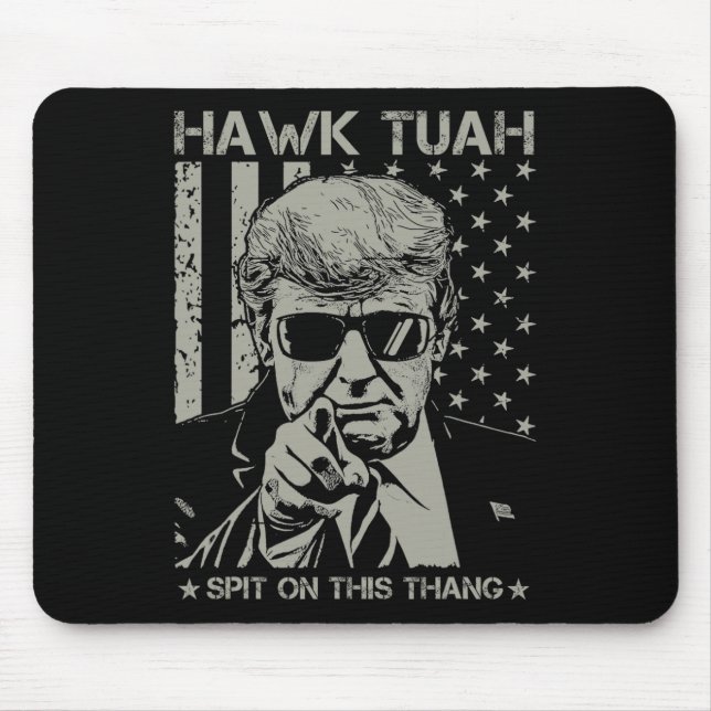 Alfombrilla De Ratón Tush Spit Sobre Ese Divertido Donald Trump 2024 (Frente)