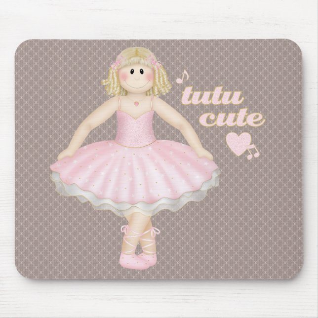 Alfombrilla De Ratón Tutu Cute (Blonde) - Mousepad (Frente)