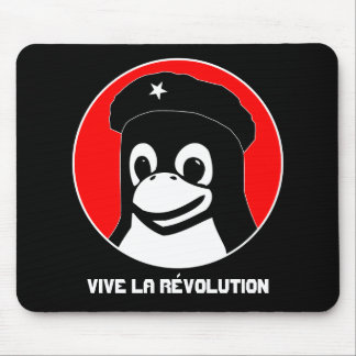 Alfombrilla De Ratón Tux Guevara (oscuro), la Révolution de Vive