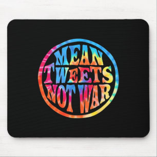 Alfombrilla De Ratón Tweets promedio no al estilo hippie de guerra Trum