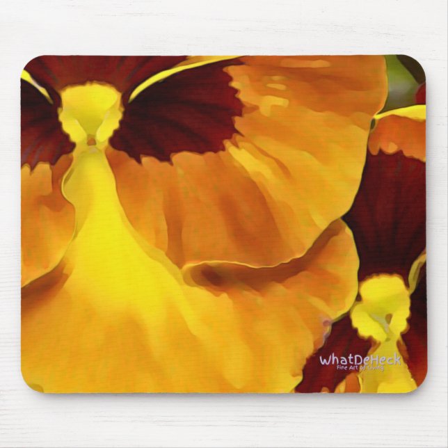 Alfombrilla De Ratón Twin Pansy (Frente)