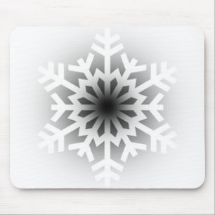 Alfombrilla De Ratón Twinkling White Snowflake