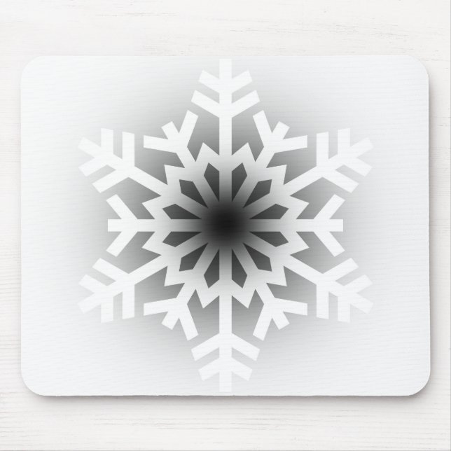 Alfombrilla De Ratón Twinkling White Snowflake (Frente)