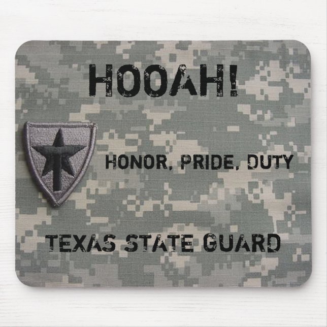 Alfombrilla De Ratón ¡TXSG HOOAH! , Honor, orgullo, deber, - mousepad (Frente)