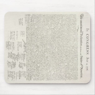 Alfombrilla De Ratón U.S. Declaración de Independencia Mousepad