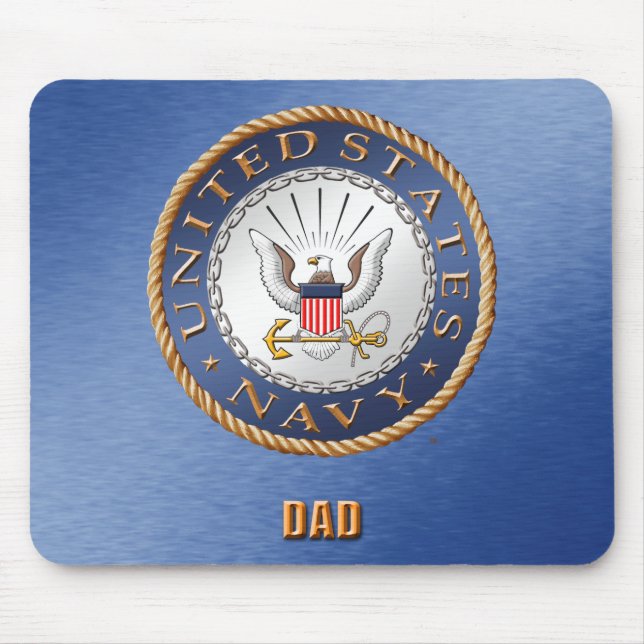 Alfombrilla De Ratón U.S. Papá Mousepad de la marina de guerra (Frente)