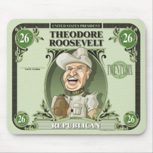 Alfombrilla De Ratón U.S. Presidentes Mousepad: #26 Theodore Roosevelt