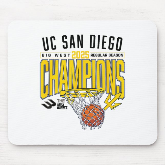 Alfombrilla De Ratón Uc San Diego Tretons 2025 Regular Season Basketbal (Frente)