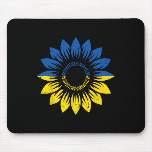 Alfombrilla De Ratón Ucrania Azul Amarillo Girasol Orgullo Ucraniano Ho