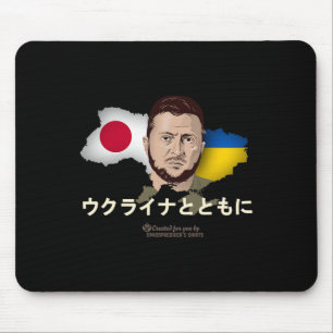 Alfombrilla De Ratón Ucrania Japón Volodymyr Zelensky De pie con Ucrani