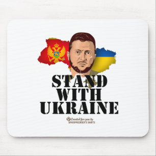 Alfombrilla De Ratón Ucrania Montenegro Volodymyr Zelenskyy Apoya Con