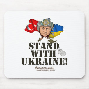 Alfombrilla De Ratón Ucrania Turquía Volodymyr Zelensky Apoya a Ucrania