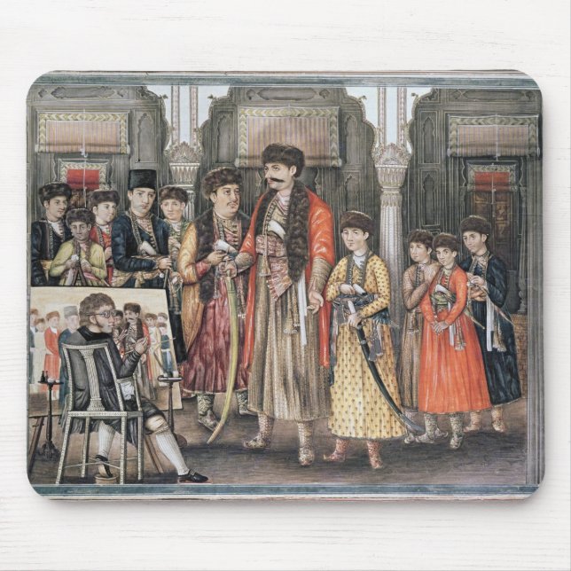 Alfombrilla De Ratón Ud-daula de Shuja, Nawab de Oudh y sus diez (Frente)