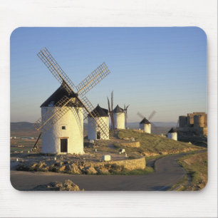 Alfombrilla De Ratón UE, España, La Mancha, Consuegra. Molinos de vient
