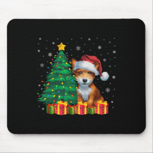Alfombrilla De Ratón Ugly Toy Fox Terrier Santa Hat Navidades sí