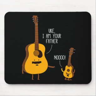 Alfombrilla De Ratón Uke Ukulele Yo soy tu padre Nooo regalo para papá