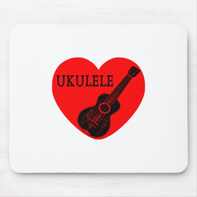 Alfombrilla De Ratón Ukulele Love (Frente)