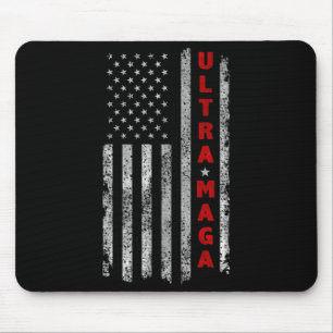 Alfombrilla De Ratón Ultra MAGA Vintage Bandera Americana Ultra MAGA