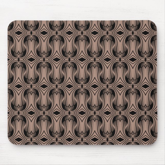 Alfombrilla De Ratón Ultramod Art Deco Mousepad, Latte (Frente)