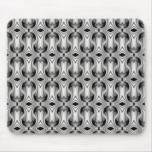 Alfombrilla De Ratón Ultramod Art Deco Mousepad, Plata
