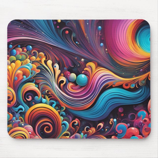 Alfombrilla De Ratón Un abstrait coloré (Frente)