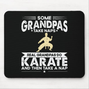 Alfombrilla De Ratón Un abuelo Naps Real Abuelo Do Karate