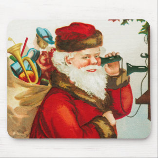 Alfombrilla De Ratón Un alegre Santa Claus navideño de Ellen Clapsaddle
