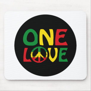 Alfombrilla De Ratón Un amor, diseño de reggae