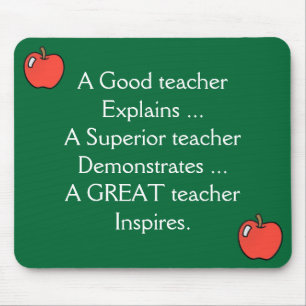 Alfombrilla De Ratón Un buen profesor explica Mousepad