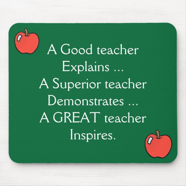 Alfombrilla De Ratón Un buen profesor explica Mousepad (Frente)