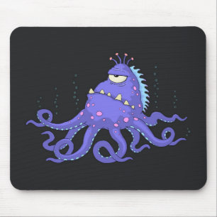 Alfombrilla De Ratón Un cojín de ratón observado del pulpo