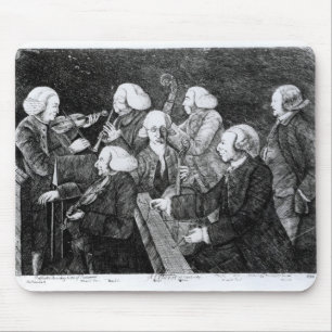 Alfombrilla De Ratón Un concierto en Cambridge, 1770